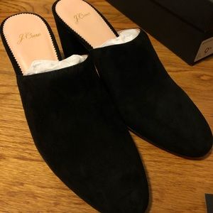 BNWT J. Crew Sophie Mule Pump, size 9.5 black